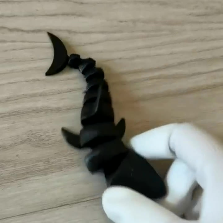 Articulated Shark 3D printed toy, AED 15